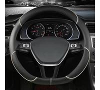 Car Interior Non-Slip Microfiber Leather Steering Wheel Cover Accessories For Suzuki For Swift 2018 2019 Simple to instal(Beige)