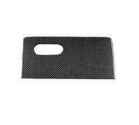 Car Interior Panel Cover Car Co-Pilot Storage Box Panel Real Soft Carbon Fiber Sticker Interior Trim LHD RHD for Mini for Cooper for Countryman U25 2024 2025(LHD Black)