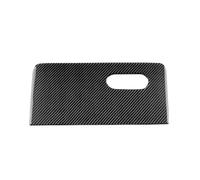 Car Interior Panel Cover Car Co-Pilot Storage Box Panel Real Soft Carbon Fiber Sticker Interior Trim LHD RHD for Mini for Cooper for Countryman U25 2024 2025(RHD Black)