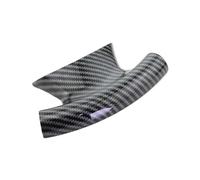 Car Interior Panel Cover Carbon Fiber Style Steering Wheel Shiny Cover Decorative Steering Wheel Patch For BMW 1 3 Series E87 E90 E92 E93 2005 2006 2007 2008-2010 2011 2012(B clock)