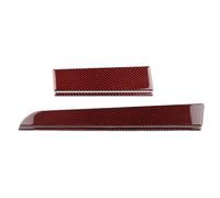 Car Interior Panel Cover For Subaru For Crosstrek 2018-2023 For Impreza 2017 2018 2019 2020 2021 2022 2023 Real Soft Carbon Fiber Sticker LHD RHD Car Co-pilot(LHD Black Red)