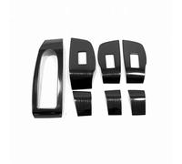 Car Interior Panel Frame Interior Moulding Trim For Mazda 3 2019 2020 2021 2022 2023 LHD Car Interior Decoration Trim Sticker,window Switch Button Trim Stainless Steel(Black)