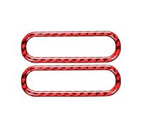 Car Interior Panel Trim Car Door Air Conditioner Outlet Vent Sticker Decor Frame Carbon Fiber Interior Trim Cover For For Mustang 2009-2014 Car Interior Cover(Left-hand drive A)