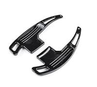 Car Interior Panel Trim Car Steering Wheel Paddle Shifter Cover ABS Trim Accessories For Mustang 2015 2016 2017 2018 2019 2020 2021 2022 2023 Car Interior Cover(Black Carbon Fiber)