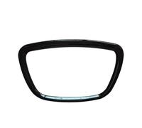 Car Interior Panel Trim For A4 B6 B7 B8 A6 C6 A5 Q7 Q5 A3 8P S3 ABS Car Steering Wheel Center Panel Frame Steering Wheel Decorative Sticker Car Interior Cover(Style 1 Black)