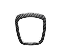 Car Interior Panel Trim For A4 B6 B7 B8 A6 C6 A5 Q7 Q5 A3 8P S3 ABS Car Steering Wheel Center Panel Frame Steering Wheel Decorative Sticker Car Interior Cover(Style 2 Carbon Fiber)