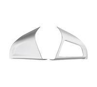 Car Interior Panel Trim For Chevrolet For Trax For Cruze 2013 2014 2015 2016 Car Steering Wheel Sequin Steering Wheel Decoration Cover Sticker Car Interior Cover(Matt silver 1 hole)