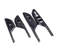 Car Interior Panel Trim For Civic 10Th 2017 2018 2019 2020 4x Armrest Window Rise Lift Down Control Switch Door Lock Carbon Fiber Panel Cover Trim Car Interior Cover(Right Hand Drive)