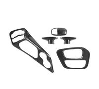 Car Interior Panel Trim For Dodge For Challenger 2015-2022 Interior Carbon Fiber Look Car Center Console Gear Shift Panel Decoration Cover Stickers Trim Car Interior Cover(Style ABC)