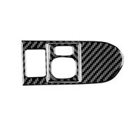 Car Interior Panel Trim Real Soft Carbon Fiber Sticker LHD Car Headlight Rearview Mirror Button Trim For Toyota For Yaris 2006 2007-2011 Car Interior Cover(For LHD Black)
