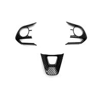 Car Interior Parts 3pcs Car Steering Wheel Frame Cover Trim Decoration Sticker For Toyota For Corolla 2019-2024 Interior Decoration(Rhd Gray)