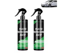 Car Interior Plastic Renovation Spray,Auto Plastics Clarify for Interiors Polishing Cleaner & Conditioner,Car Plastic Plating Refurbishing Agent (2PCS)