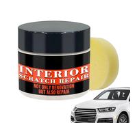 Car Interior Polish,Dashboard Color Restorer Car Interior Conditioner | 100g Automotive Renovation Cream with Sponge for Daily-Drive Home Taxi Minivan Truck Caravan