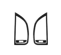 Car Interior Real Carbon Fiber For Q7 2007-2015 Car Dashboard Side Air Vent Outlet Panel Frame Sticker Interior Accessories(Carbon Black)