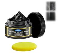 Car Interior Repair Wax, 80G DIY Leather & Plastic Scratch Restorer for Dashboards Seats Trunks, Easy-to-Apply Paste with Filling & Paintable Features, Long-Lasting Adhesion (1PCS + 1 Sponge)