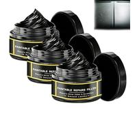 Car Interior Scratch Repair Wax 80g With Sponge, Car Interior Scratch Remover, Auto Leather & Plastic Scratch Remover Polishing Paste, Car Care Scratches Dents Wearfor Dashboard, Seat, Trim (3PC)