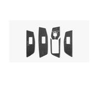 Car Interior Sticker For A3 8Y S3 2021-2025 Window Switch Buttons Panel Trim 4pcs Protect Stickers Tuning Accessories Mouldings(Black,RHD)