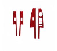 Car Interior Sticker For Chevy For Sonic 2012-2016 Window Lifting Control Panel Decoration Cover Trim Stickers Accessories Interior Accessories(1 Set Red RHD)