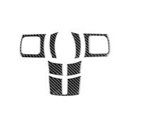Car Interior Sticker For Jeep For Wrangler JK JKU 2011 2012 2013 2014 2015 2016 2017 Stickers Steering Wheel Button Panel Trim Interior Accessories(Black)