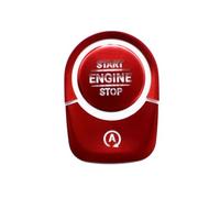 Car Interior Stickers Button Compatible with Benz for A Class W177 A180 A200 2019 Car Accessories Engine Start Stop Switch Push Button Ring Trim Cover(Red)