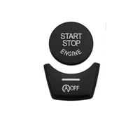 Car Interior Stickers Car Engine Start Stop Button Cover Switch Handbrake Brake P Fit For BMW 5 6 7 GT5 X3 X4 X5 X6(Black B)
