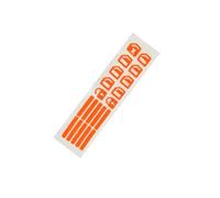 Car Interior Trim Accessories 18Pc/Set Car Luminous Door Window Lift Button Stickers Windows Control Panel Decals Interior Sticker(Orange)