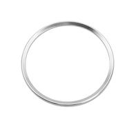 Car Interior Trim Car Steering Wheel Decoration Ring Trim Cover Sticker For A1 A3 A4 A5 A6 A7A8 Q3 Q7 SQ5 S1 S3 S4 S5 S6 S7 S8 RS3 RS5 RS6 Car Interior Accessories(Silver)