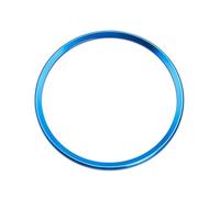 Car Interior Trim Car Steering Wheel Decoration Ring Trim Cover Sticker For A1 A3 A4 A5 A6 A7A8 Q3 Q7 SQ5 S1 S3 S4 S5 S6 S7 S8 RS3 RS5 RS6 Car Interior Accessories(Blue)