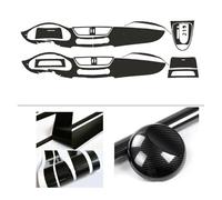 Car Interior Trim Carbon Fiber For Benz For CLS W219 2007 2008 2009 2010 Car Film Interior Sticker Center Console Gear Dashboard Air Door Handle Lift Panel Car Interior Mouldings(Right hand drive,5D C