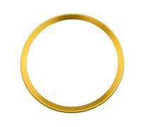 Car Interior Trim Decorative Stick Steering Wheel Rings Center Accessories Cover Case For A3 A4 A6 A6L Q3 Q5 B9 2017 2018 Circle Car Styling(Gold)
