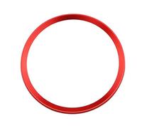 Car Interior Trim Decorative Stick Steering Wheel Rings Center Accessories Cover Case For A3 A4 A6 A6L Q3 Q5 B9 2017 2018 Circle Car Styling(Red)