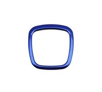 Car Interior Trim For A4 B6 B7 B8 A6 C6 A5 Q7 Q5 A3 Interior Parts Steering Wheel Square Metal Stickers Center Logo Color Decor Ring(Blue)