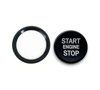 Car Interior Trim For A4 For A5 B9 B8 BT For A7 C7 4GB For Q5 8R Auto Engine Start Stop Push Button Cover Ignition Ring Decoration Car Interior Decoration(2pc Black)