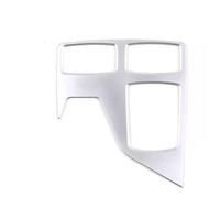 Car Interior Trim For Benz For GLE For GLS GL ML Car Center Control Armrest Box Multimedia Panel Frame Trim Cover Sticker Car Decoration Interior(Silver A)