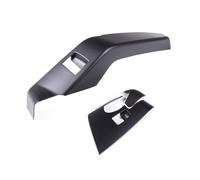 Car Interior Trim For Chevrolet For Corvette C7 2014-2019 / ABS Carbon Fiber Car Door Window Lift Switch Frame Cover Trim Sticker(Matt black)