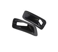 Car Interior Trim For Chevrolet For Corvette C8 Z51 Z06 2020 2021 2022 2023 / ABS Red Car Safety Belt Seat Decorative Cover Frame(Carbon fiber)