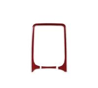 Car Interior Trim for Dodge for Durango 2014-2020 Central Control Panel Navigation Car Cover Interior Trim Real Carbon Fiber Sticker Car Interior Decoration(Black with Red)