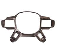 Car Interior Trim For Land For Rover For Defender 110 2020 2021 2022 / ABS Silver Car Steering Wheel Trim(Oak wood grain)