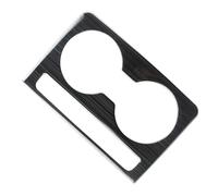 Car Interior Trim For Mazda CX-5 CX5 2017-2020 LHD Car Rear Seat Water Cup Holder Cover Trim Interior Mouldings Stainless Steel(Black)