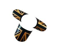 Car Interior Trim For Mini For Cooper R50 R52 R53 Car Union Jack Interior Button Trim Case Car Steering Wheel Panel Cover Stickers Car Interior Decoration(No Button A Jack)