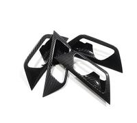 Car Interior Trim For Peugeot 3008 GT 2017-2021 Car Accessories Car Window Lift Switch Button Cover Trim Door Armrest Panel Frame ABS Carbon Fibre Car Interior(Inner door bowl)