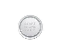 Car Interior Trim for VW for Golf 7 for Tiguan CC for Passat Interior Car Start Stop Engine Button Cover Key Switch Trim Sticker Car Interior Decoration(Model A 2.3cm Silver)