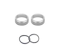Car Interior Trim For Vw For Tiguan Mk2 For Atlas For T-roc 2017-2019 Car Audio Stereo Volume Control Knob Ring Decorative Cover Car Interior Decoration(Silver)