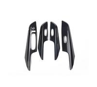 Car Interior Trim LHD RHD For Nissan For Navara NP300 ST 2014-2019 Terra Inner Door Armrest Window Lift Switch Button Panel Cover Trim Accessories Panel Cover Trim(RHDABS carbonfiber B)