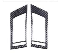 NITRIMS Car Interior Trim Strips Car Accessories For Jaguar For F-TYPE 2013-2022 Soft Carbon Fiber Interior Kit Dashboard Console Decorative Cover Trim Sticker Car Vent Outlet Trim(Shape 2)