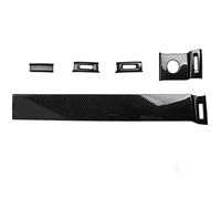 Car Interior Trim Strips Carbon Fiber ABS Car Dashboard Air Outlet Vent Panel Cover Trim Sticker Fit For Evoque 2012 2013 2014 2015 2016 2017 2018 Automobile Moulding Line(RHD)