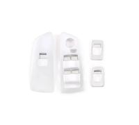 Car Interior Trim Strips For BMW For 1 Series E81 2007 2008 2009 2010 2011 Car Door Window Lift Switch Buttons Trim Covers Stickers(Silver)