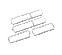 Car Interior Trim Strips For Toyota For Highlander For Kluger XU70 2020-2023 Car Rear Roof Upper Air Conditioner Vent Outlet Cover Frame Trim(Silver)