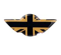 Car Interior Union Jack Steering Wheel Emblem Sticker Compatible with Mini for Cooper for R50 R52 R53 R55 R56 R60 R61 F54 F55 F56 F57 F60 Car Interior(4)