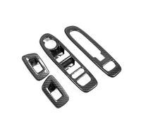 Car Interior Window Lift Switch For Compass 2017-2020 Carbon Car Window Lift Switch Button Cover Trims Door Armrest Panel Frame